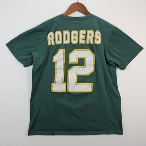 Green Bay Packers Aaron Rodgers 12 T-Shirt Mens Large Green NFL Team Apparel